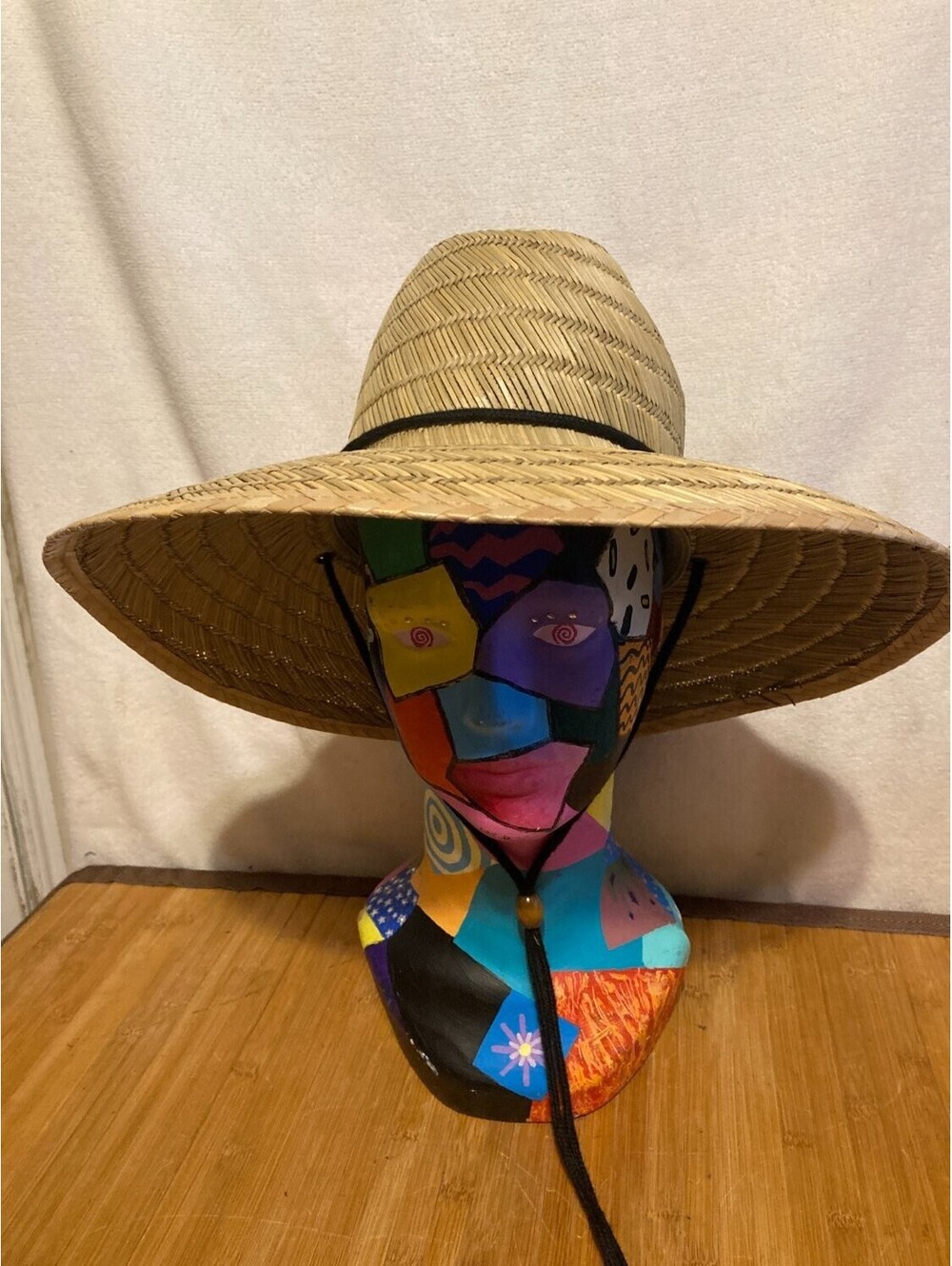 Dpc Authentic One Piece Straw Lifeguard Sun Hat Wide Brim Beach Safari One Size